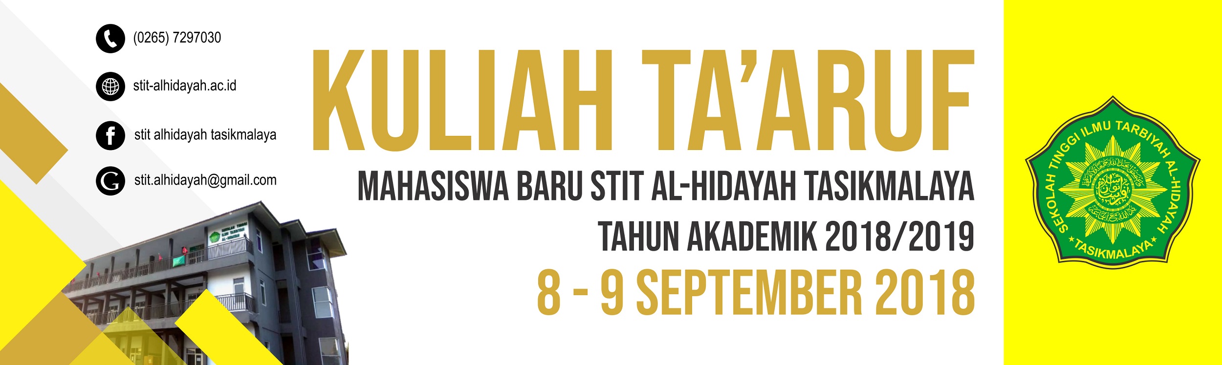 Kuliah Ta'aruf Mahasiswa Baru Tahun Akademik 2018/2019