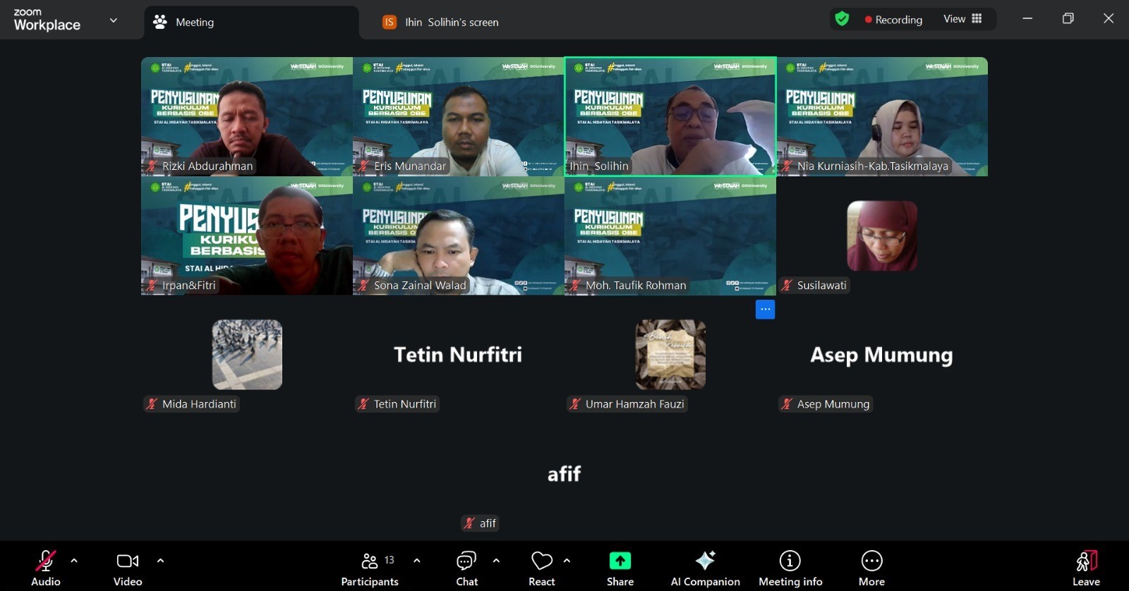 STAI Al Hidayah Tasikmalaya Gelar Musyawarah Penyusunan Kurikulum Berbasis OBE, Bahas Pengarahan Teknis dan Timeline